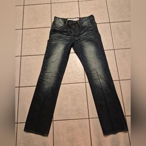 Akoo Dark Blue Bootcut Jeans for Men